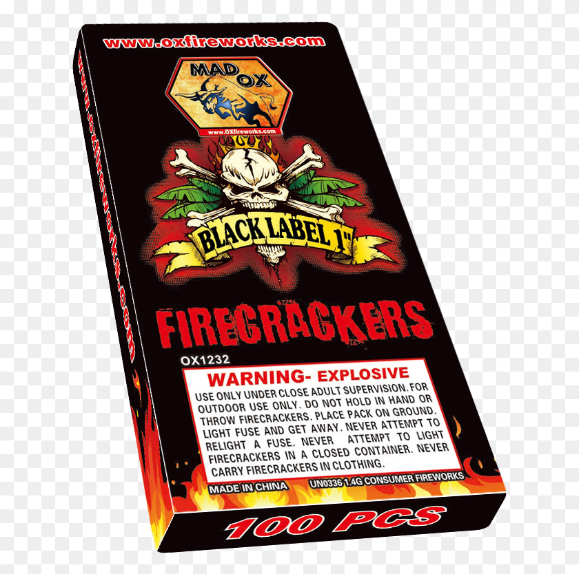 631x774 Black Label 1 Firecrackers 100 Pack, Poster, Publicidad, Flyer Hd Png