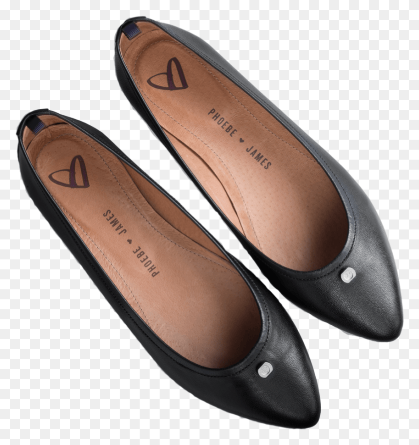 850x907 Black Leather Pointed Flats Black Flats, Clothing, Apparel, Footwear HD PNG Download