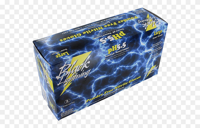 572x476 Black Lightning Nitrile Gloves Box, Diaper, Text, Nature HD PNG Download