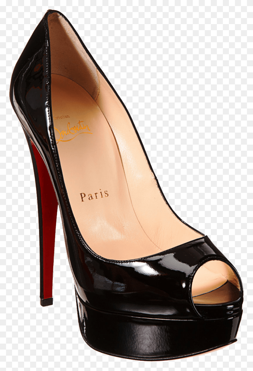 798x1199 Black Louboutin Women39s Pums Image Platform High Christian Louboutin, Clothing, Apparel, Shoe HD PNG Download