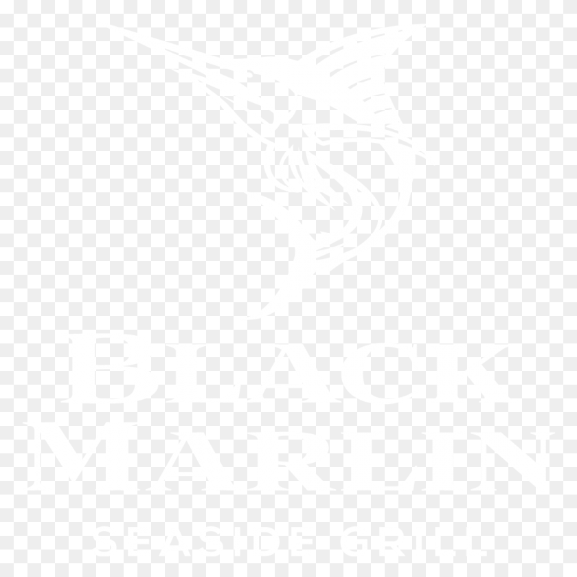 1020x1020 Black Marlin Seaside Grill Poster, Text, Advertisement, Sea Life HD PNG Download