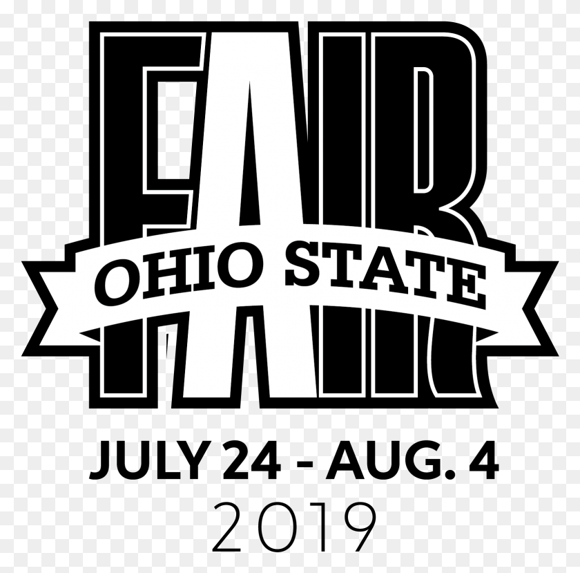 1557x1537 Black Ohio State Fair 2017 Logo, Text, Word, Label HD PNG Download