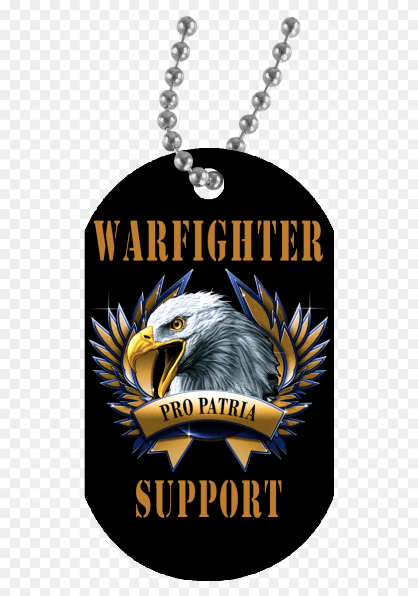 502x1136 Black One Size Warfighter Support Eagle Dog Tag, Bird, Animal, Bald Eagle HD PNG Download