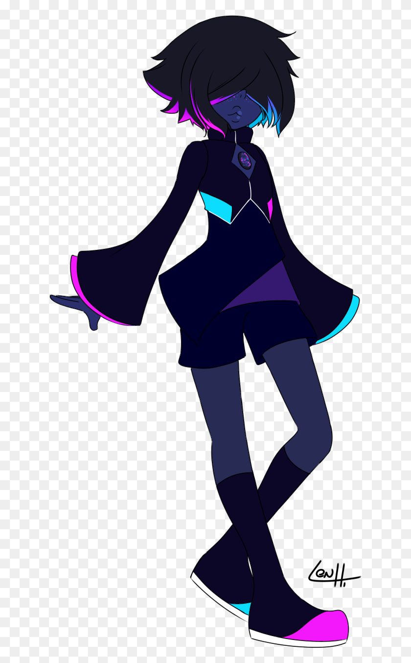 640x1293 Black Opal Fusion By Lenhi Steven Universe Dark Version, Clothing, Apparel, Person HD PNG Download