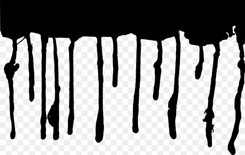 Black Paint Drip, Silhouette, Stain, Stencil, Person Clipart PNG