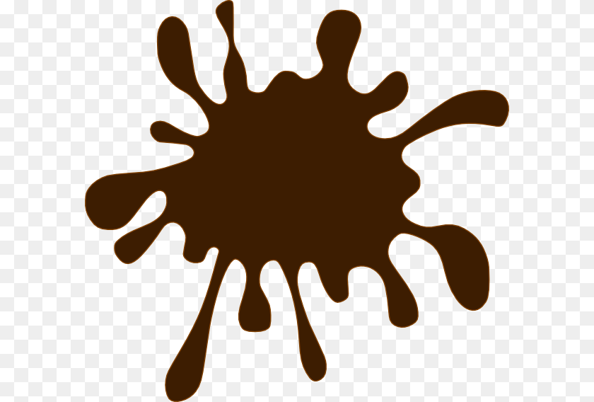 600x568 Black Paint Splash Clipart, Silhouette, Stain, Stencil PNG