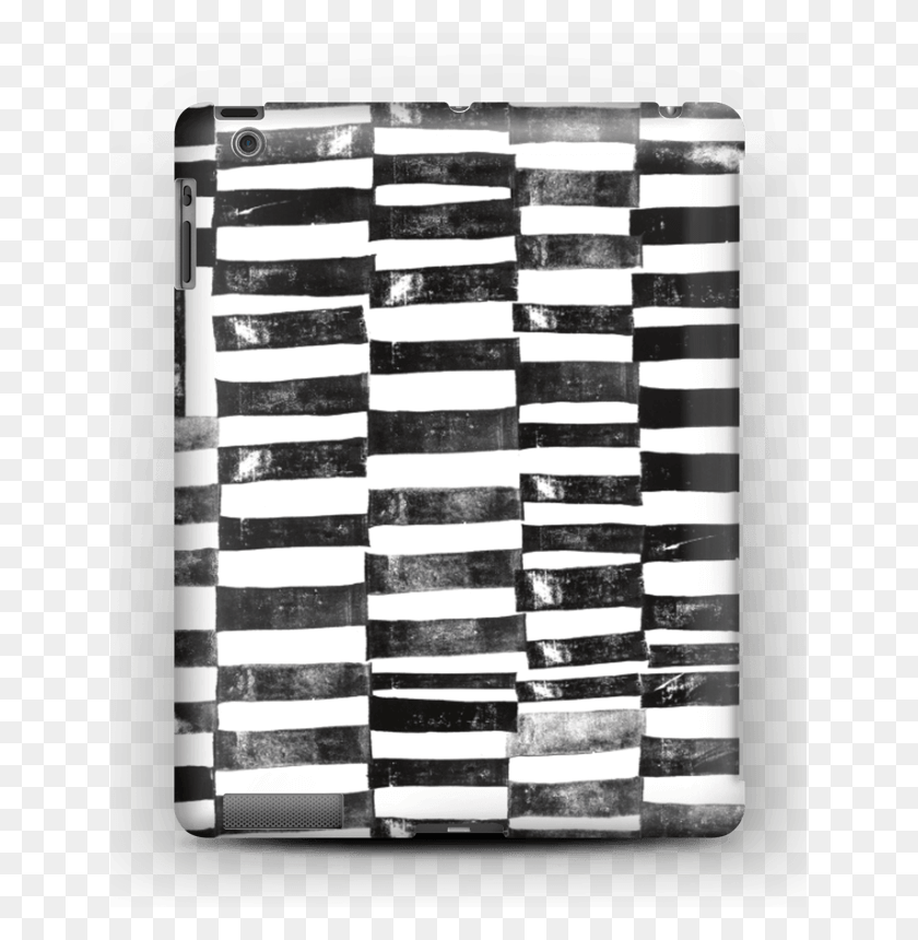 637x800 Black Painted Lines Case Ipad 432 Monochrome, Rug, Tablecloth, Furniture Descargar Hd Png