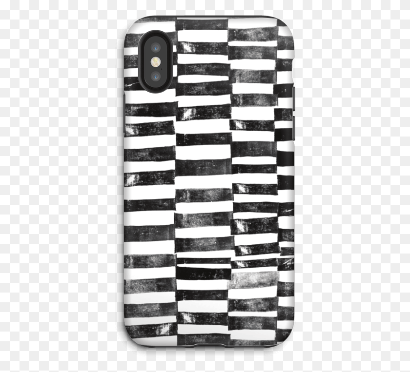 372x703 Black Painted Lines Case Iphone X Tough Mobile Phone Case, Tablecloth, Home Decor, Linen HD PNG Download