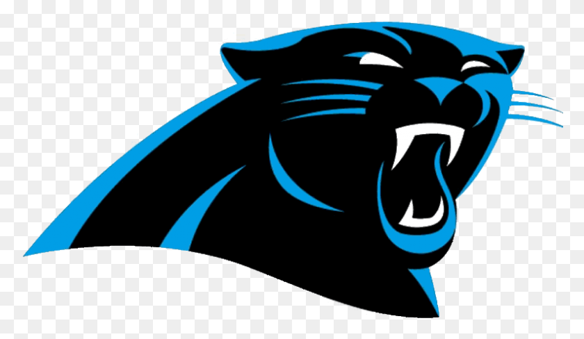 793x436 Black Panther Clipart Face Carolina Panthers Logo, Stencil, Etiqueta Hd Png