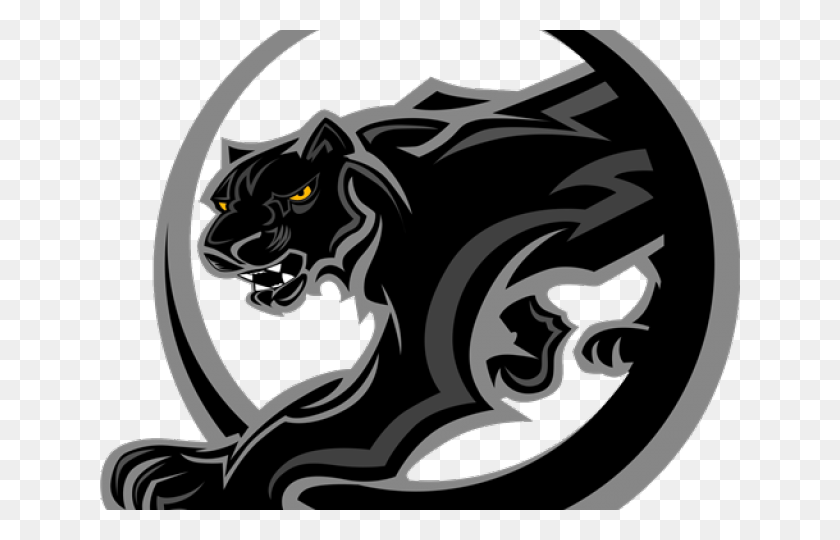 640x480 Black Panther Clipart Pioneer Logo Panther, La Vida Silvestre, Mamíferos, Animal Hd Png