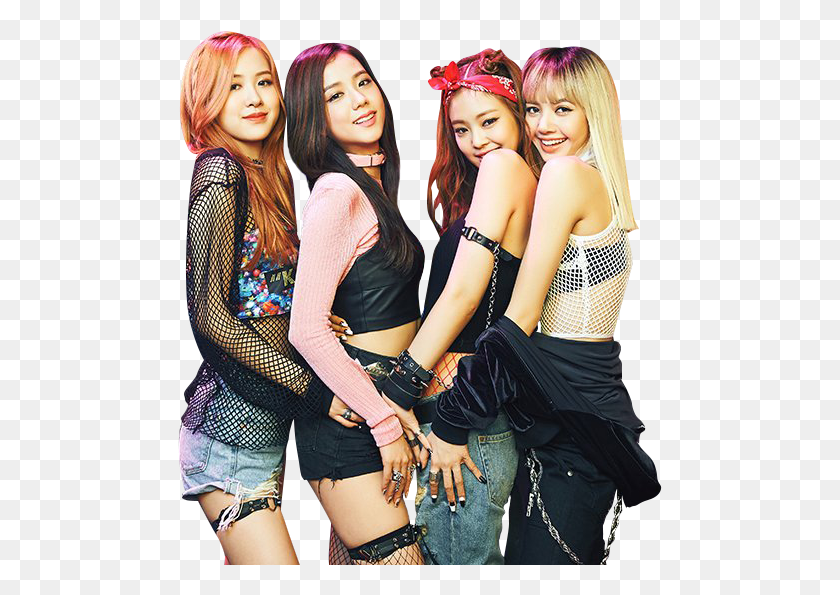 485x535 Black Pink In Ure Areaa Black Pink Kpop, Person, Human, Clothing HD PNG Download