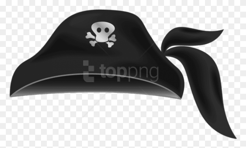 810x463 Черная Пиратская Шляпа Пиратская Шляпа Вектор, Одежда, Одежда, Бейсболка Png Скачать