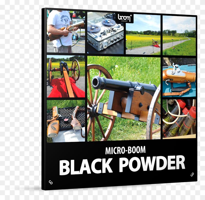 779x760 Black Powder Sound Effects Library Product Box Boom Library Black Powder, Person, Human, Weapon HD PNG Download