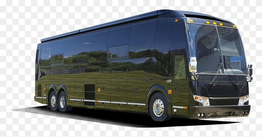 960x469 Black Prevost Motor Coach, Autobús, Vehículo, Transporte Hd Png