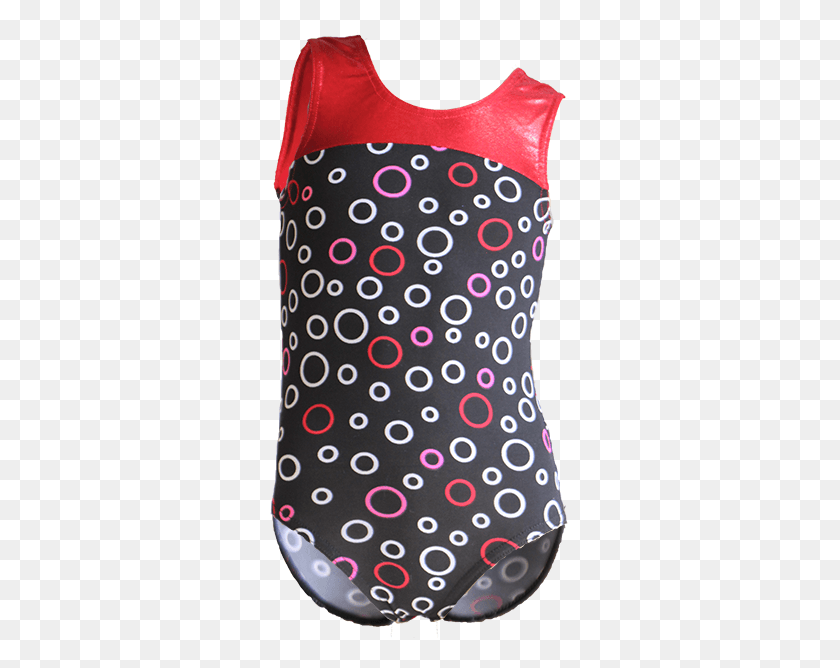 301x608 Black Red Bubbles Front Maillot, Clothing, Apparel, Purse HD PNG Download