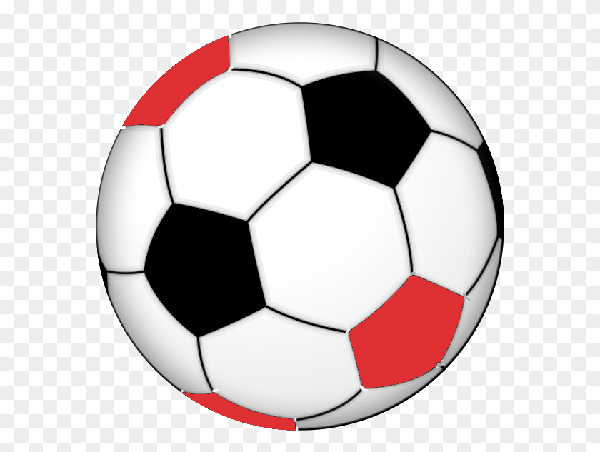 573x573 Черный Красный Египетский Футбольный Мяч Футбольные Мячи Клипарт, Мяч, Футбол, Командные Виды Спорта Png Скачать