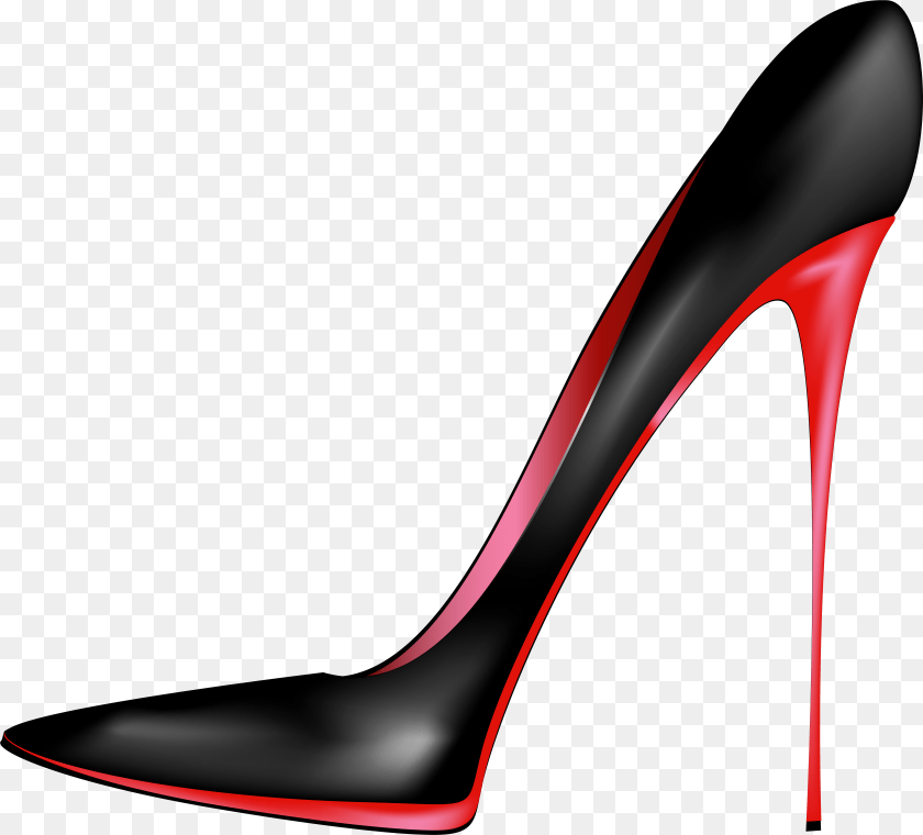 5895x5332 Black Red High Heels Clip Art High Heels Clipart, Clothing, Footwear, High Heel, Shoe Transparent PNG