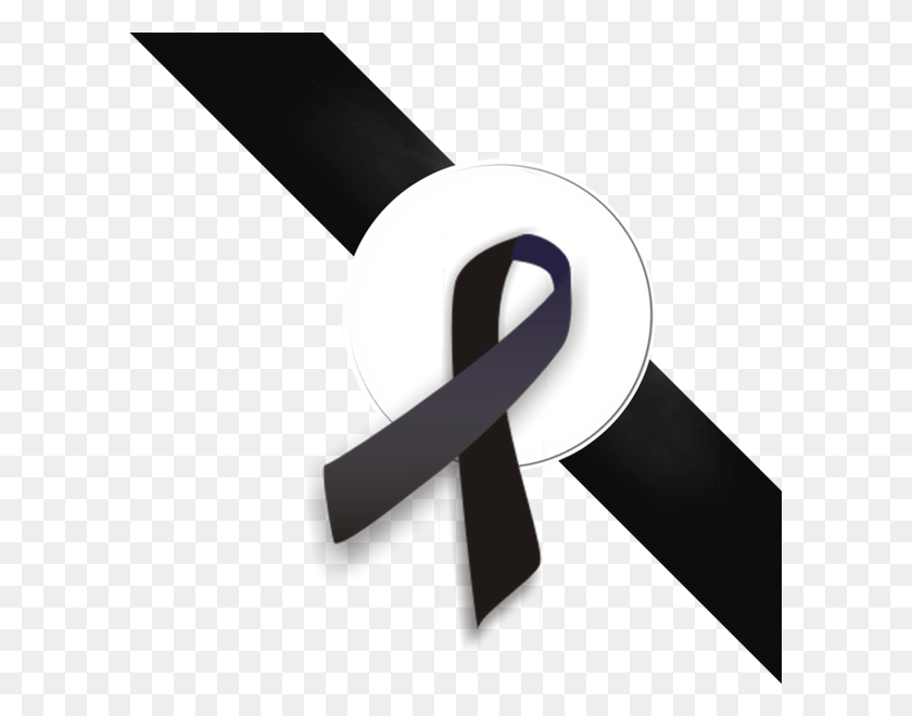600x600 Black Ribbon Top Right Chide Soap, Tape, Handrail, Banister HD PNG Download