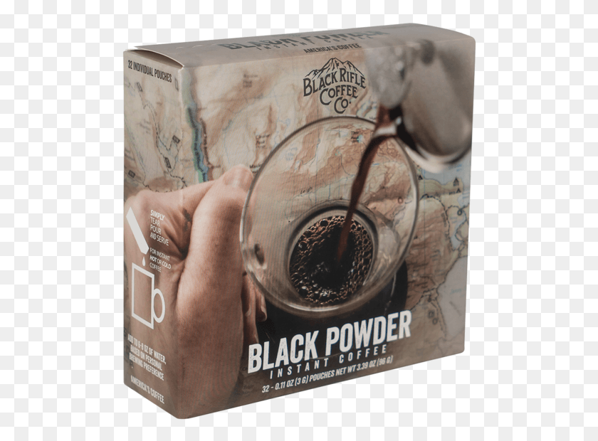498x560 Black Rifle Coffee Instant Sticks, Text, Advertisement, Person HD PNG Download