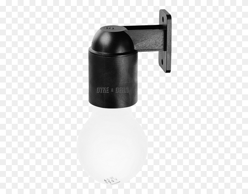 324x598 Black Right Arm Wall Lamp Portalampada E27 Da Parete, Bottle, Can, Tin HD PNG Download