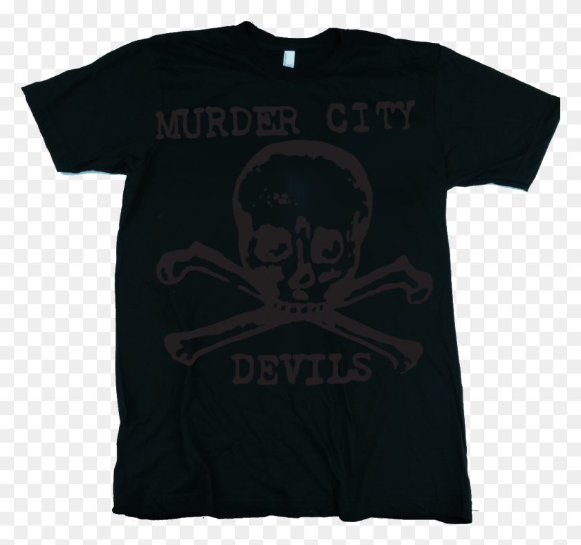 1000x934 Black Skull And Crossbones On Black Shirt Active Shirt, Clothing, Apparel, T-shirt HD PNG Download