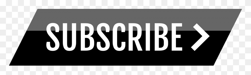 1920x477 Black Subscribe Button, Text, Word, Label HD PNG Download