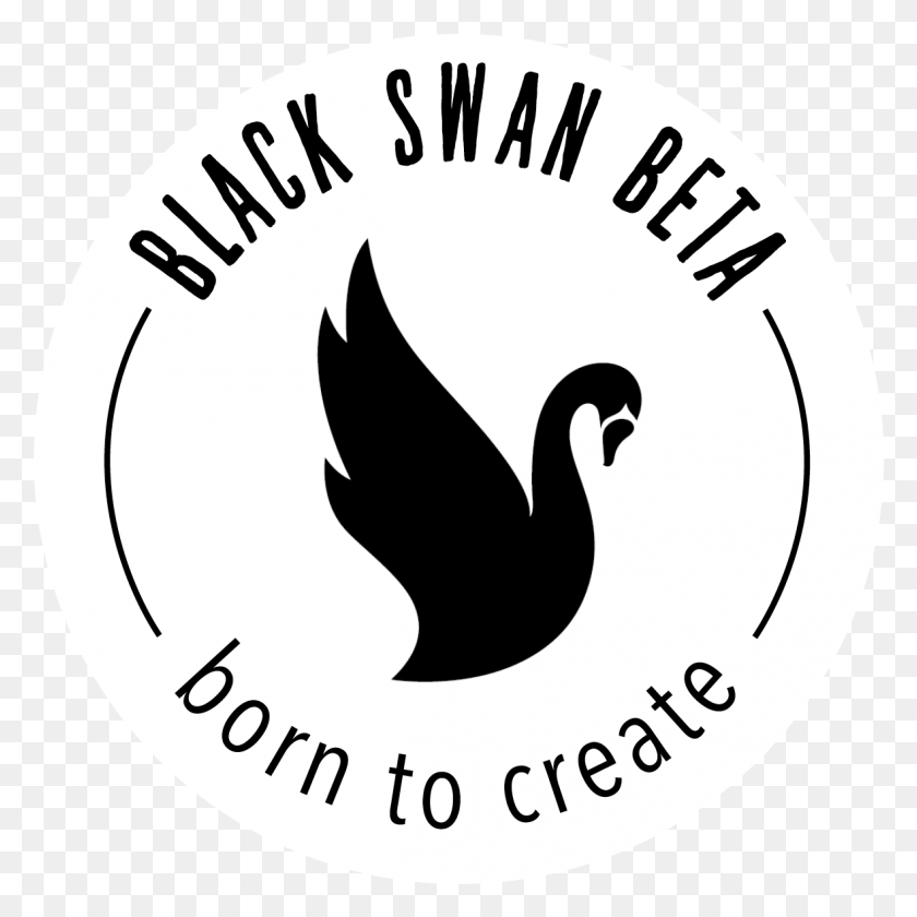 1179x1179 Black Swan Beta Logo Emblem, Label, Text, Symbol HD PNG Download