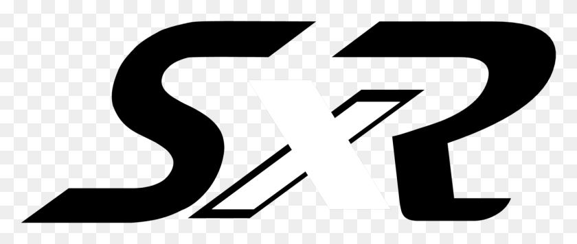 1301x495 Black Sxr Logo With White, Cross, Symbol, Arrow HD PNG Download