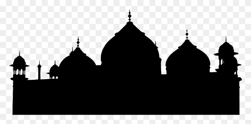965x439 El Taj Mahal Negro, El Fuerte De Agra, La Mezquita, Monumento, Taj Mahal, Gris, World Of Warcraft Hd Png