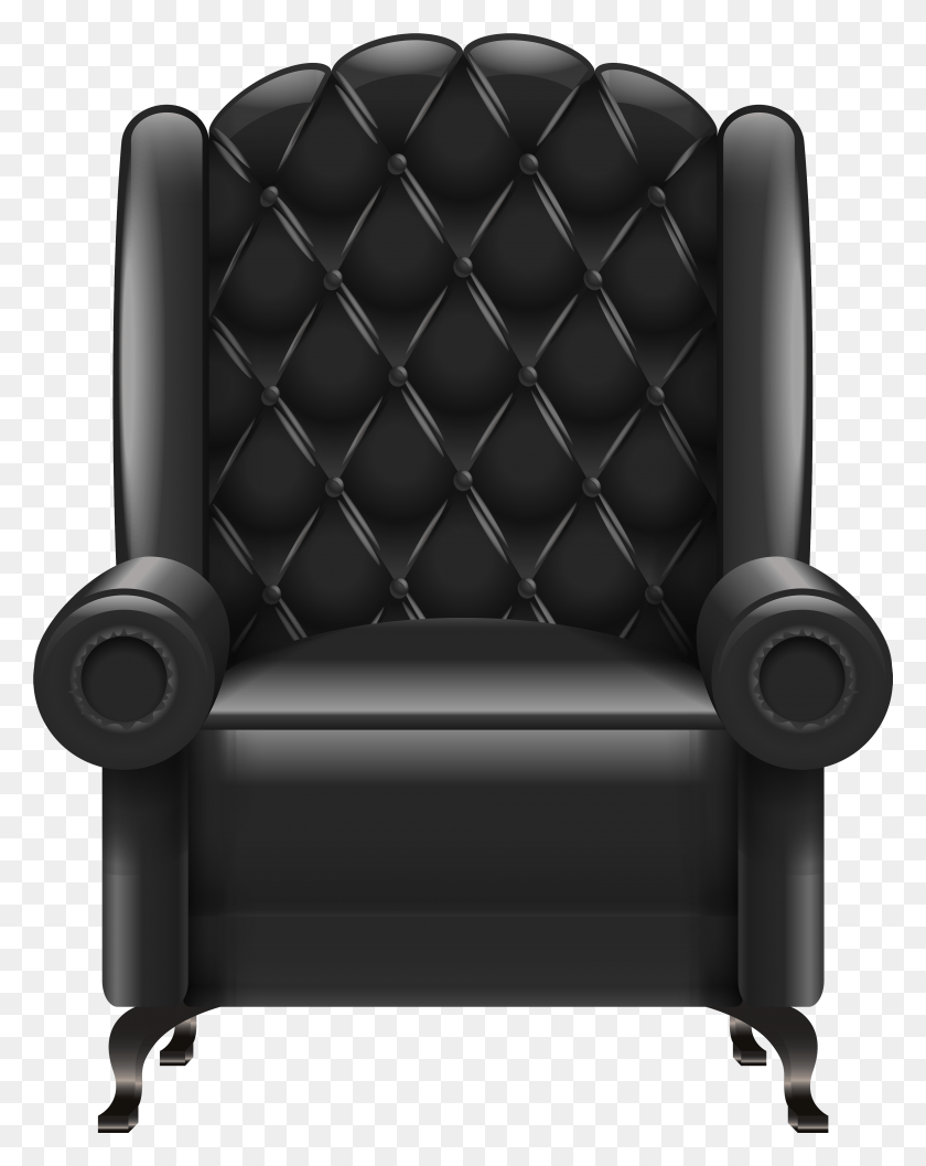 Кресло черное