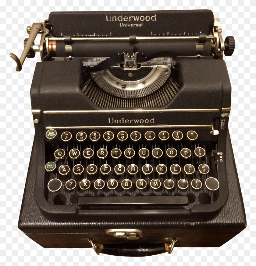 2218x2316 Black Underwood Universal Portable Typewriter HD PNG Download