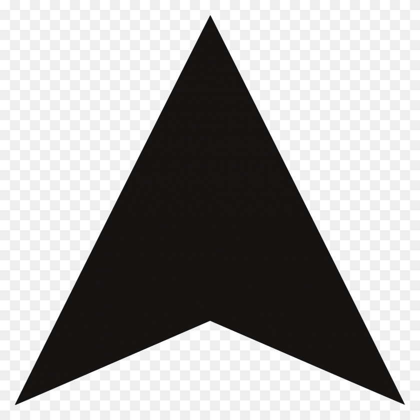 2000x2000 Black Up Arrow, Triangle HD PNG Download