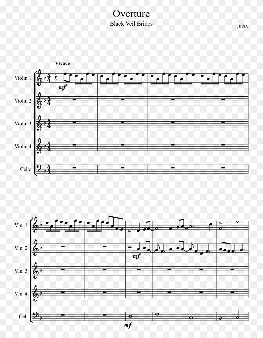 749x1021 Black Veil Brides Henry Purcell Sonata For Trumpet Amp Strings, Gray, World Of Warcraft HD PNG Download