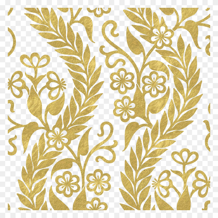 1100x1100 Black White And Gold Background Golden Background Pic, Floral Design, Pattern, Graphics HD PNG Download