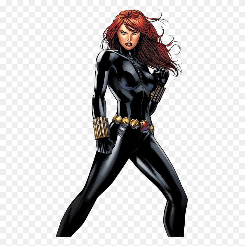 459x785 Black Widow Clipart Face Black Widow Comic, Hand, Person, Human HD PNG Download