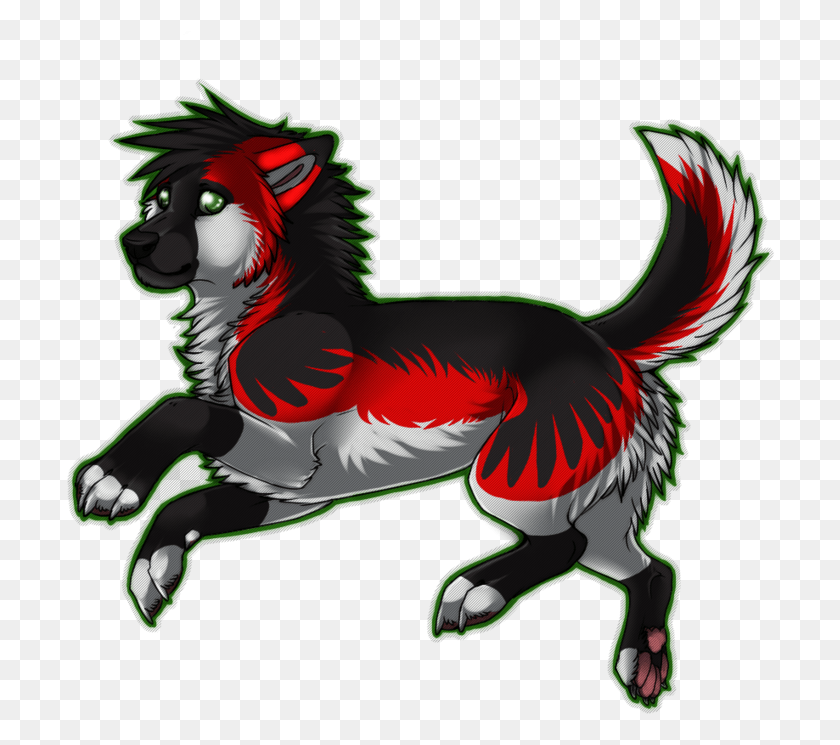 710x685 Black Wolf Dragon Photo Cartoon, Chicken, Poultry, Fowl HD PNG Download