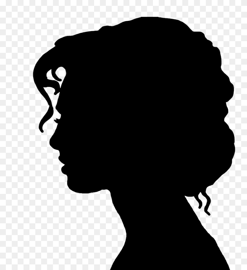 Black Woman Silhouette PNG