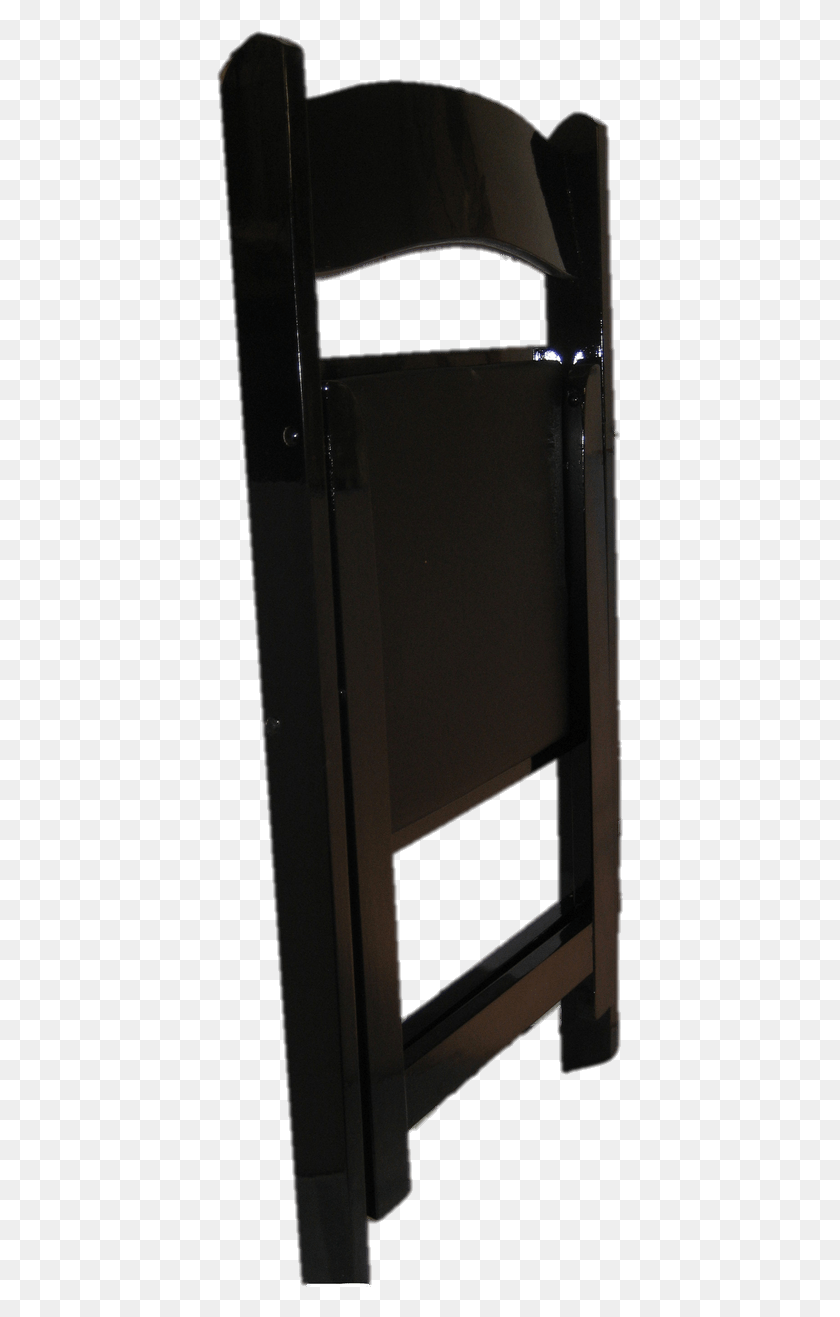 407x1257 Black Wood Folding Chair Folding Chair, Furniture, Electronics, Appliance HD PNG Download