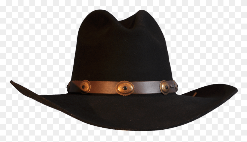 784x425 Black Wool Felt Cowboy Hat With Leather Trim Black Cowboy Hat, Clothing, Apparel, Hat HD PNG Download