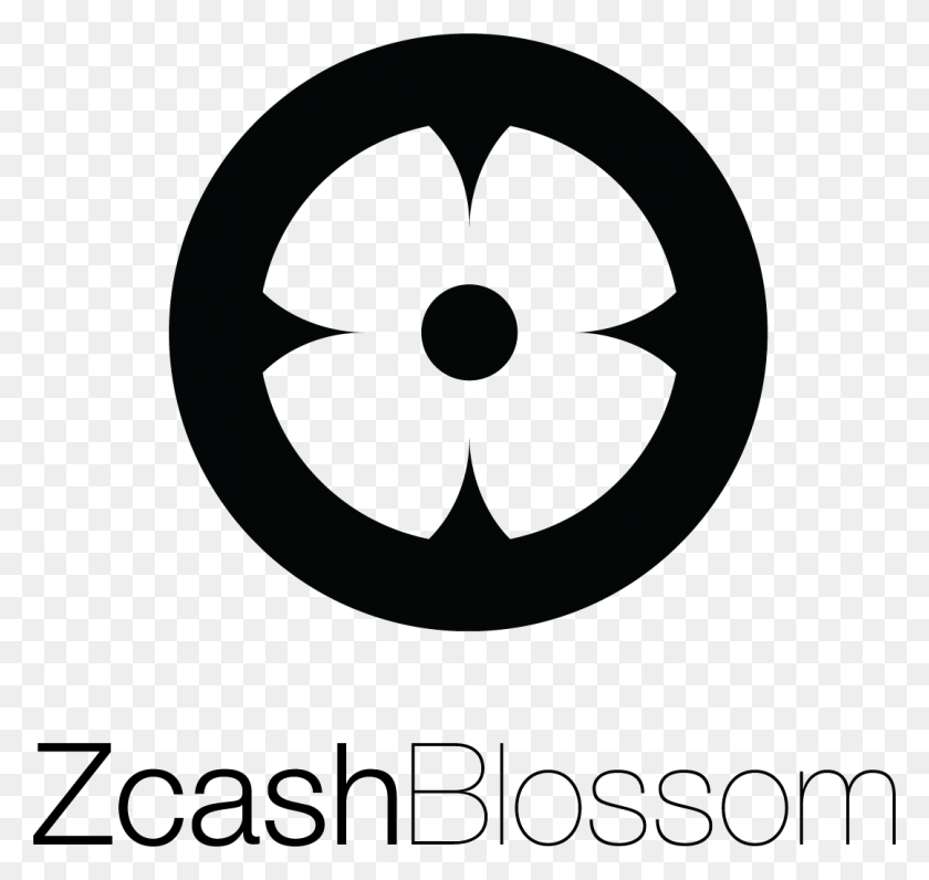 1080x1020 Black Zcash Blossom Vertical Logo Circle, Symbol, Trademark, Batman Logo HD PNG Download