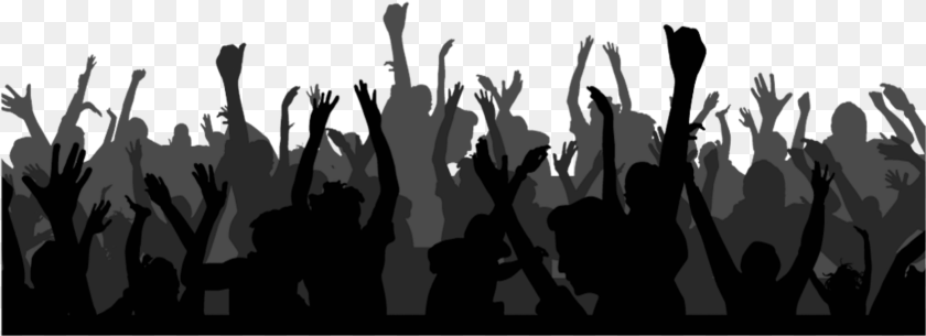 Blackandwhite Crowd Audience Group Gathering, Concert, Person, Silhouette, Adult Clipart PNG