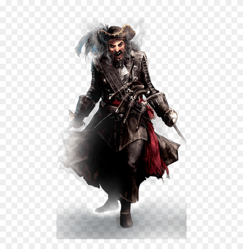 450x800 Blackbeard Assassin39s Creed Black Flag Characters Blackbeard, Person, Human, Samurai HD PNG Download