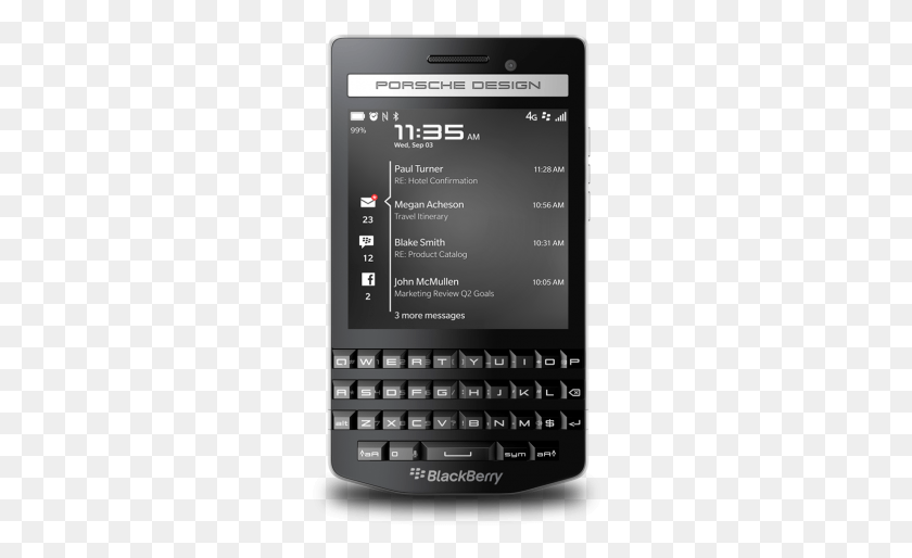 266x454 Blackberry Has Announced Their Latest Addition To The Blackberry Porsche Design, Mobile Phone, Phone, Electronics HD PNG Download