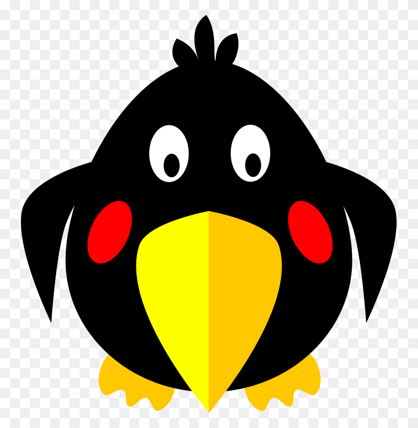 755x800 Blackbird Clipart Clip Art Black Bird Clip Art, Outdoors, Animal, Fire HD PNG Download