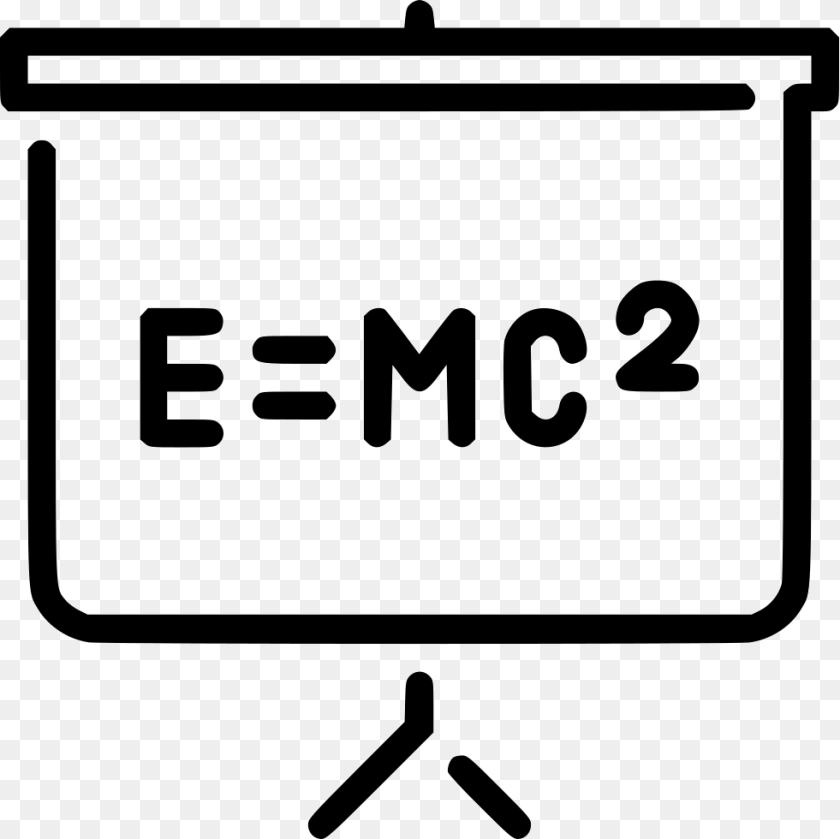 981x980 Blackboard Formula E Mc2 Icon, Sign, Symbol, Text PNG