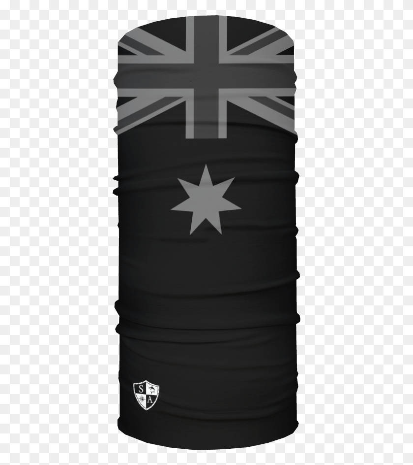383x884 Blackout Australia Flag Aboriginal Torres Strait And Australian Flag, Symbol, Cross, Star Symbol HD PNG Download