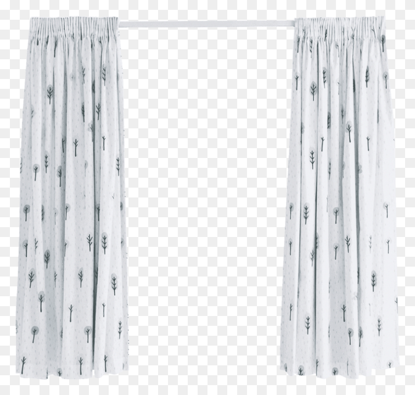811x770 Blackout Curtains Woodland Curtain, Shower Curtain HD PNG Download
