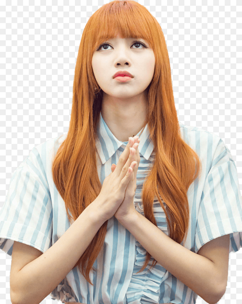 913x1148 Blackpink Stickers Lisa Lisa Blackpink Color Hair, Face, Head, Person, Photography Transparent PNG