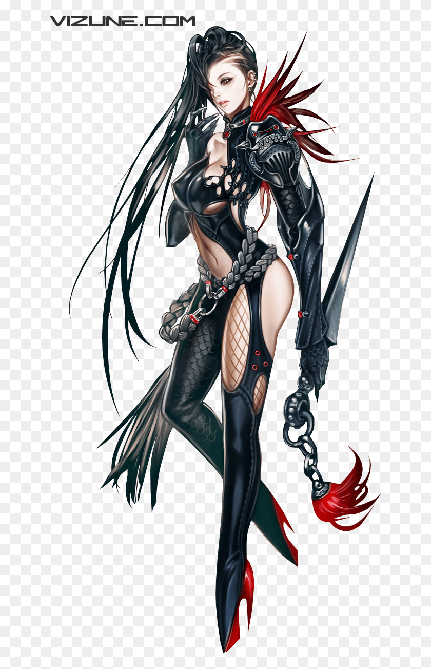 647x1243 Blade And Soul Yura Blade And Soul Render, Person, Human, Costume HD PNG Download