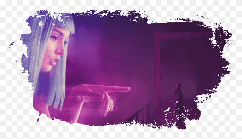 873x475 Blade Runner 2049 Holgram Scene Andrew Yang Secure The Bag, Person, Human, Crowd HD PNG Download